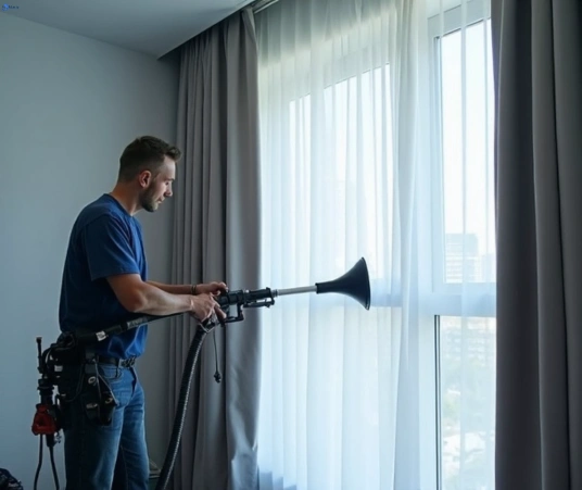 Professional commercial curtain cleaning process equipment Matty Curtain Cleaning north-richmond-nsw
