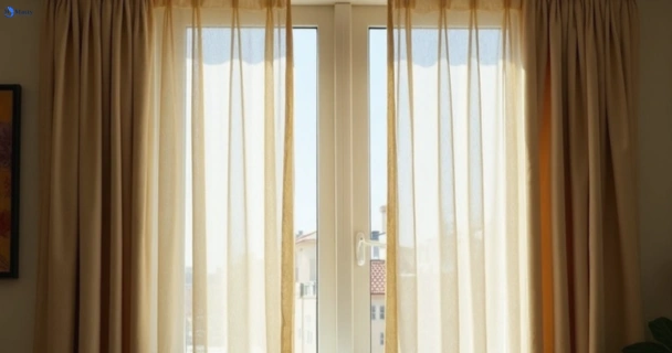 Dusty and dull curtains in north-richmond-nsw before steam cleaning